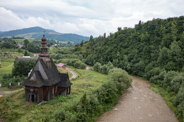 Old Wooden Catholic Chapel in Ilnyk Village, Lviv Oblast