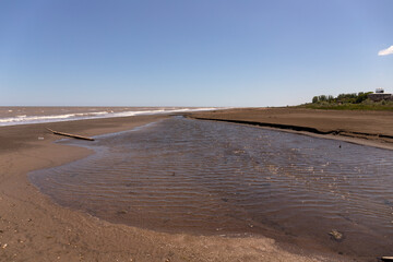 Beautiful seascape of the Caspian Sea.