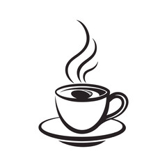High resolution coffee cup icon for branding and websites