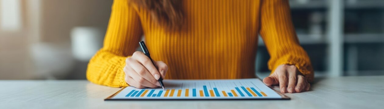 accountant meeting and budget planning with consulting. Accountant handing client a folder labeled Budget Consulting 2024 Plan