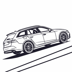 Naklejka premium Car vector 