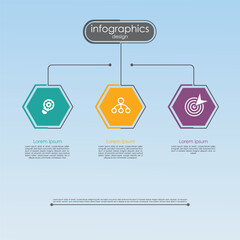 Infographic hand drawn professional steps With fullcolor. Vector Illustrations, eps 10