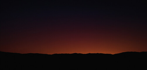 sunset over the mountains