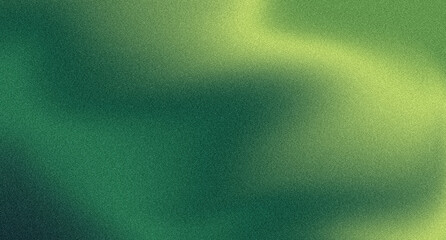 Green background. Abstract modern green gradient grainy texture. Wave wallpaper. Mixed color landscape background. © Indriyan Saputra
