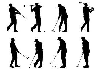 The Golf Swing Phases Sequence and Mechanics Fundamental Movement of a Golf Player Backswing Through Follow Through