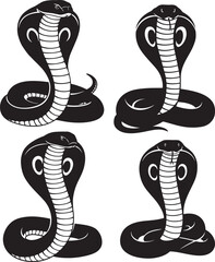 Fototapeta premium Cobra icon vector illustration