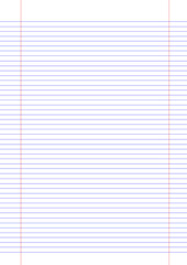 folha de caderno sem fundo margem dupla