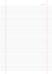 papel de caderno  tamanho A4 margem dupla linhas pretas sem fundo