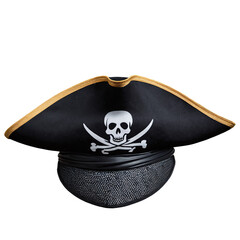 pirate hat isolated on transparent background