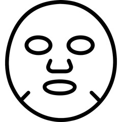 Fototapeta premium Modern face mask vector icon