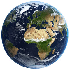 planet earth isolated on transparent background