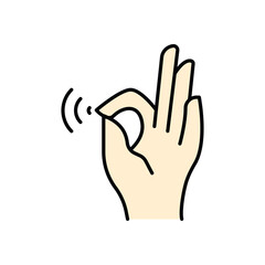 Virtual Touch Icon vector