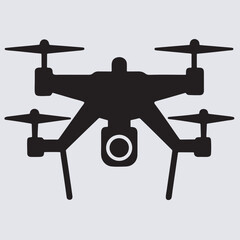 drone silhouette vector art illustration