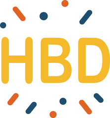 Festive Birthday Celebration: A vibrant and colorful birthday card with 