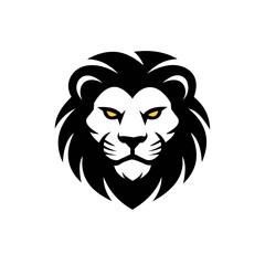 Obraz premium a vector illustration of a lion face