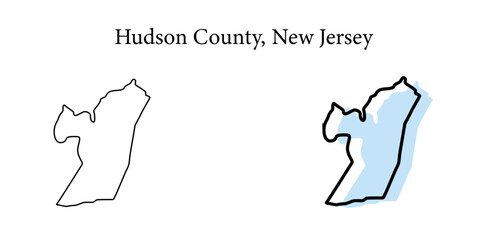 hudson county new jersey map, hudson county new jersey vector, hudson county new jersey outline, hudson county new jersey