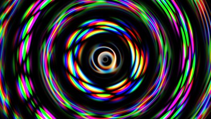 Abstract neon circles design