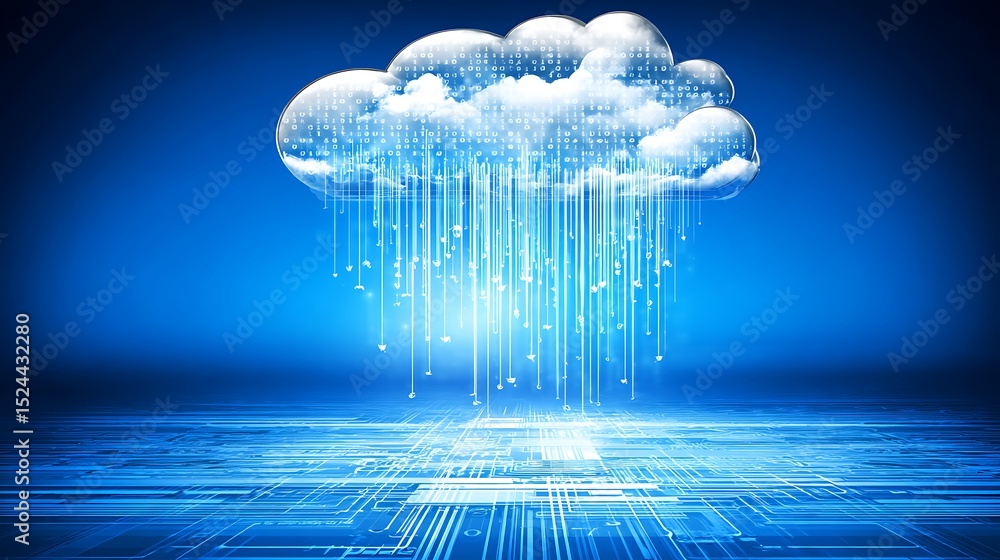 Poster data cloud distributing to the network