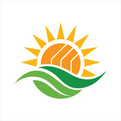 Sun Power Logo Template Vector Illustration