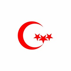 Obraz premium star moon logo