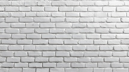 Naklejka premium White brick wall with no decoration