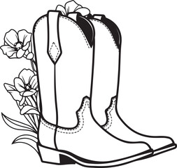 Cowboy Boots Svg, Cowgirl Boots Svg