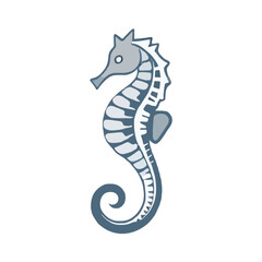 Simple, Iconic Sea Horse 