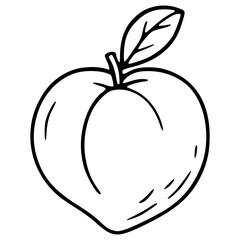 Peach Fruit Illustration