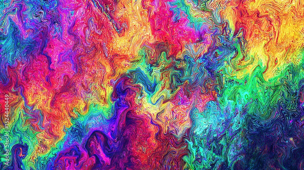 Poster abstract colorful texture with swirling patterns