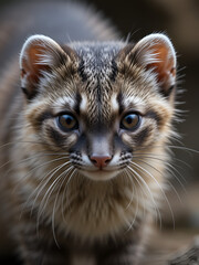Fototapeta premium domestic polecat closeup