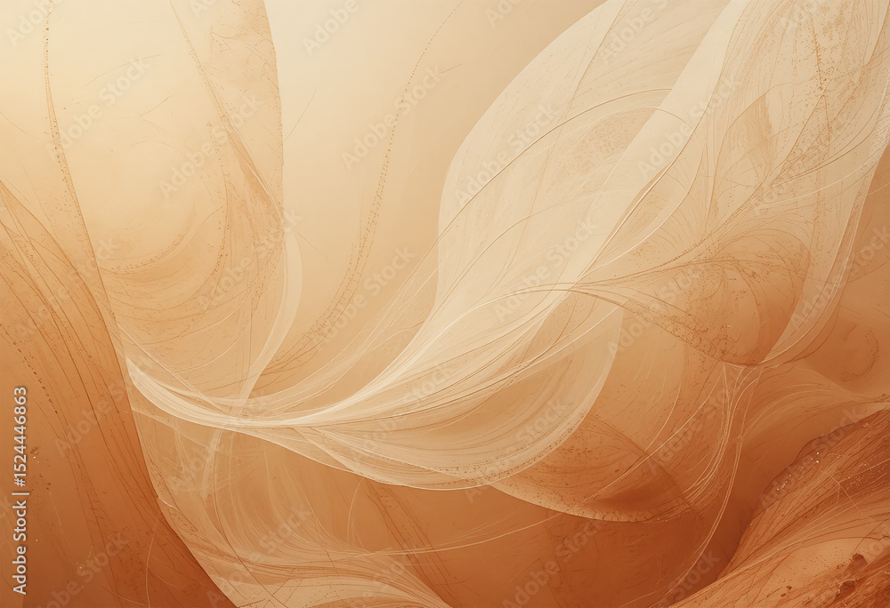 Aufkleber abstract waves of warm light delicate fabric texture background