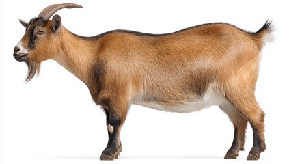 goat on white background