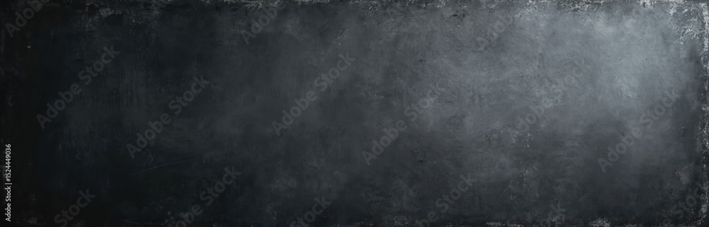 Poster grunge black chalkboard texture with chalk stains. dark blank chalkboard backdrop. blackboard for wr