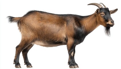 goat on a white background