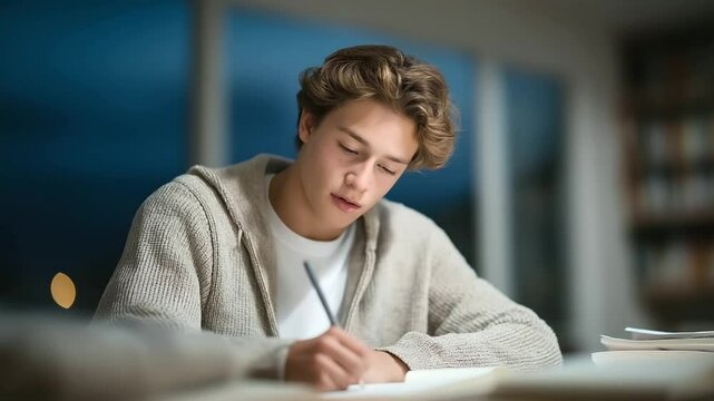 Teenager's Late Night Journal Entry with Poetic Rephrasings