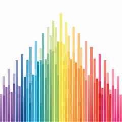 Vibrant Vertical Colorful Lines Illustration