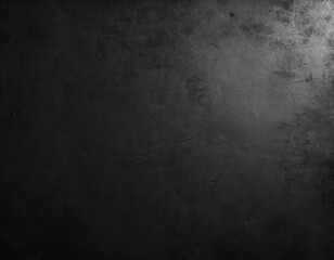 Fototapeta premium Black grunge background with film grain scratches texture. Vintage rough overlay layer, old dirty surface. Abstract aged pattern, retro dusty cracked wall. Blank space for your design.
