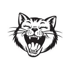 Coloring Page Outline of Cute Cat