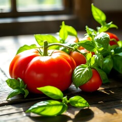 tomatoes and basil