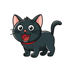 Coloring Page Outline of Cute Cat