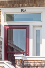 front entrance to a beach home