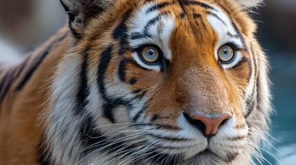 Fototapeta premium Majestic Tiger CloseUp Portrait.