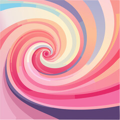 Colorful Pink Swirl Abstract Poster Background Set Vector Illustration