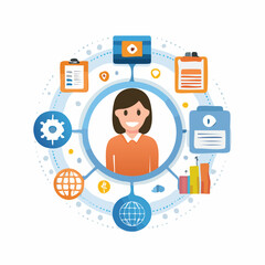 Social Media and Business Icon Set