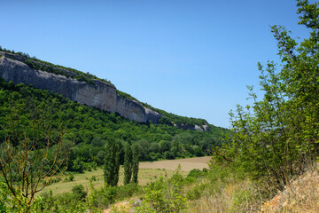 Naklejka premium landscape in the mountains