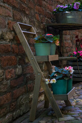 design near a house in the Dutch city of Deventer. High quality photo
