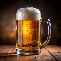 Celebrating Good Times with a Cold, Refreshing Craft Beer in a Pint Glass	
