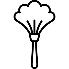 Modern outline icon of cleaning duster
