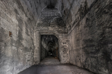 tunnel in a historic steelworks factory