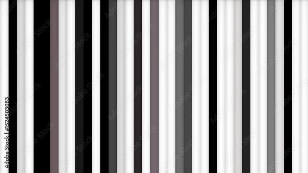 Poster vertical monochrome flickering bars with static distortion on 4k background for intros and outros